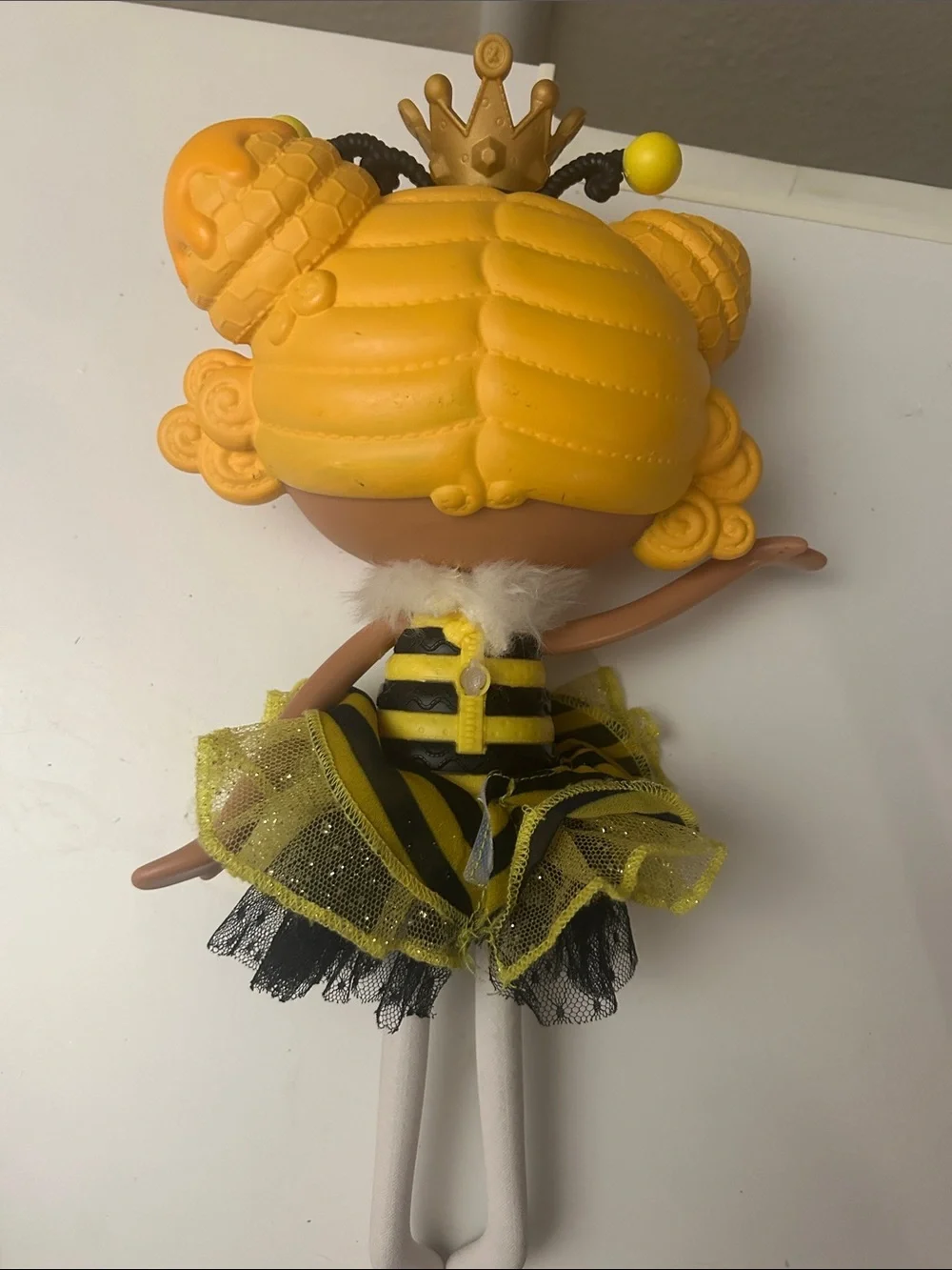 LalaLoopsy Bea spells -a- Lot Queen Bee doll Yellow Black striped tutu no wings - Picture 2 of 2
